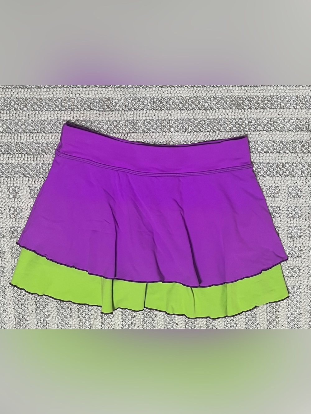 Sofibella purple and Green Layered Tennis/Pickleball Skirt S - Picture 5 of 5